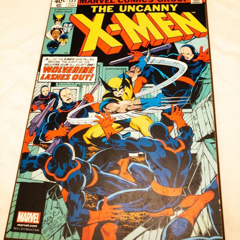 X man wooden sign
